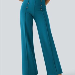 HALARA Teal Wide Leg Women's Pants